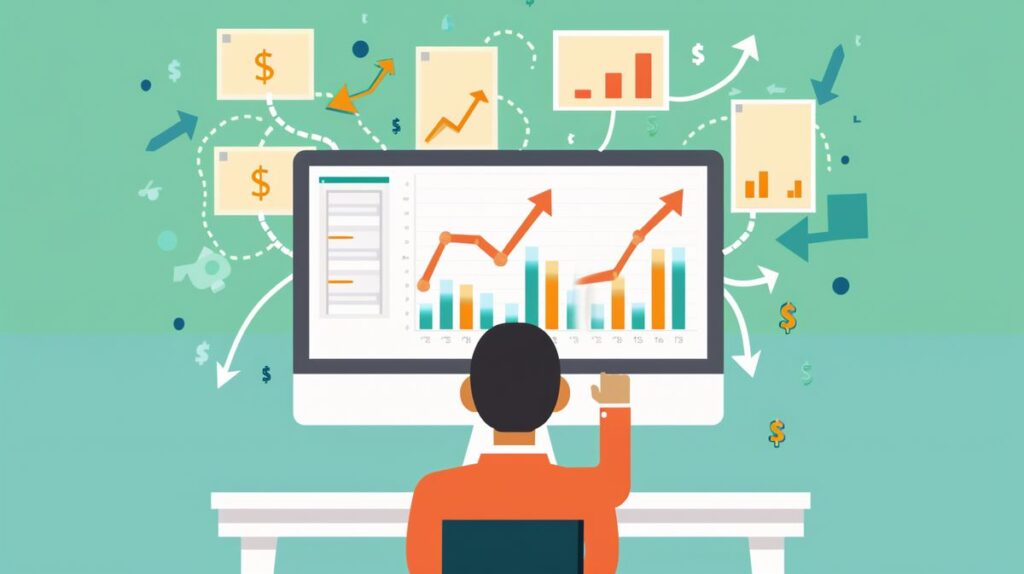 Diagramm zur indirekten Cash Flow Berechnung mit Schritt-für-Schritt-Anleitung und Beispielen