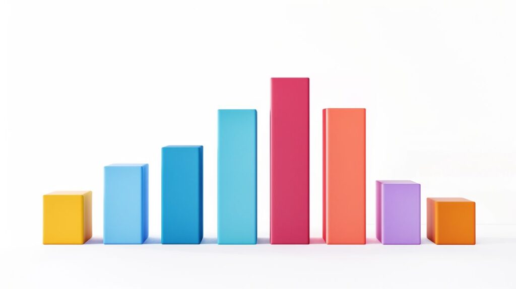 Grafik zur Analyse des Stückdeckungsbeitrags in verschiedenen Geschäftsbereichen